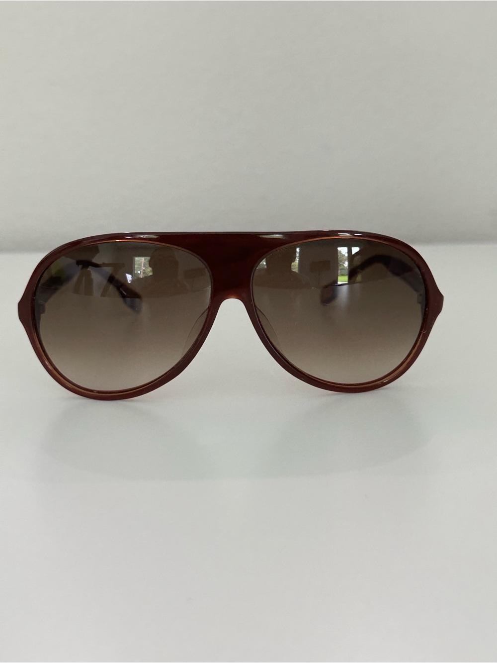 BOSS ORANGE Oversized Aviator Sunglasses in Brown